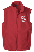 Load image into Gallery viewer, SWAN Dragon White Logo Red Blue and Black Value Fleece Vest
