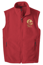 Load image into Gallery viewer, SWAN Dragon Gold Logo Red Blue and Black Value Fleece Vest
