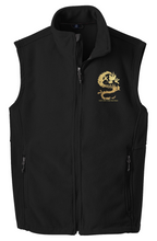 Load image into Gallery viewer, SWAN Dragon Gold Logo Red Blue and Black Value Fleece Vest
