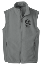 Load image into Gallery viewer, SWAN Dragon Black Logo Red and Gray Value Fleece Vest
