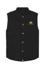 Load image into Gallery viewer, DCYG BOLD Gold Logo Brown and Black Insulated Canvas Workwear Vest
