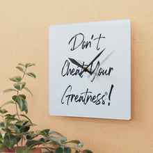 Load image into Gallery viewer, DCYG Acrylic Wall Clock
