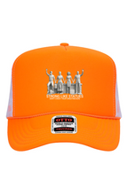 Load image into Gallery viewer, STRONG LIKE STATUES Logo 5 Panel Neon Back Split Cap
