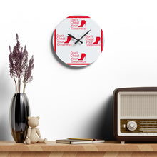 Load image into Gallery viewer, Copy of DCYG Red Red Bottoms , White and Red  Acrylic Wall Clock
