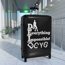 Load image into Gallery viewer, DCYG DEI 24BW White Logo &amp; Black Suitcase
