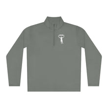 Load image into Gallery viewer, DCYG White logo Mens Arms Up  Quarter-Zip Pullover
