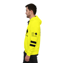 Load image into Gallery viewer, DCYG Black &amp; Neon Yellow Athletic Hoodie (AOP)
