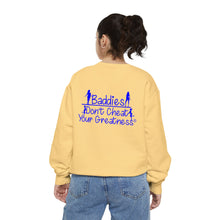 Load image into Gallery viewer, DCYG 24SX Baddies Blue Logo  Garment-Dyed Sweatshirt
