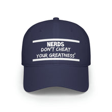 Load image into Gallery viewer, DCYG NERDS White Logo Baseball Cap
