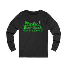 Load image into Gallery viewer, DCYG 24SX  Baddies Green logo Unisex Jersey Long Sleeve Tee
