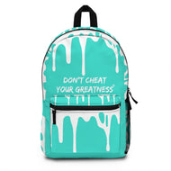 DCYG DRIP 24 White logo & Turquoise Backpack