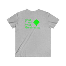 Load image into Gallery viewer, DCYG Green Logo Fitted V-Neck Short Sleeve Tee
