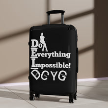 Load image into Gallery viewer, DCYG DEI 24BW White Logo &amp; Black Suitcase
