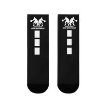 Load image into Gallery viewer, Copy of DCYG Dbl Basketball Players Black &amp; White Crew Socks (EU)
