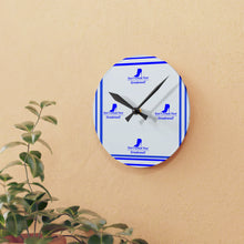 Load image into Gallery viewer, DCYG Blue Red Bottoms ,Royal Blue  &amp; White  Acrylic Wall Clock
