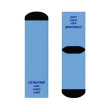Load image into Gallery viewer, DCYG Blue &amp; Light Blue Crew Socks
