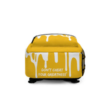 Load image into Gallery viewer, DCYG DRIP 24 White logo &amp;  Yellow Backpack
