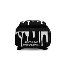 Load image into Gallery viewer, DCYG DRIP 24 White logo &amp; Black Backpack
