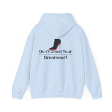 Load image into Gallery viewer, DCYG Black Red Bottoms Heavy Blend™ Hooded Sweatshirt
