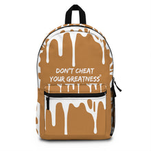 Load image into Gallery viewer, DCYG DRIP 24 White logo &amp; Light Brown  Backpack
