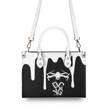 Load image into Gallery viewer, DCYG DRONE WEAR White. Logo Drip Women PU Leather Handbag
