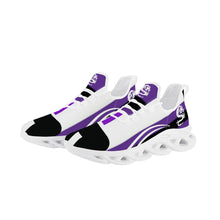 Load image into Gallery viewer, SWAN White Logo, Purple, Black &amp; White  Flex Control Sneaker - White
