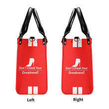 Load image into Gallery viewer, DCYG White Red Bottoms &amp; Red Multiple Sizes Upgraded Luxury Women PU Leather Handbag
