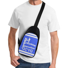 Load image into Gallery viewer, DEI ,DCYG White logo ,Stripes &amp; Blue Chest Bag
