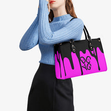 Load image into Gallery viewer, DRIP LO  Black Logo &amp; Pink Multiple Sizes Upgraded Luxury Women PU Leather Handbag
