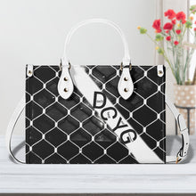 Load image into Gallery viewer, 45 Dgr Black Logo &amp; Black Screen Multiple Sizes Upgraded Luxury Women PU Leather Handbag
