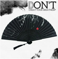 DON'T CHEAT YOUR GREATNESS(R)                     Styish Bamboo Hand Fan