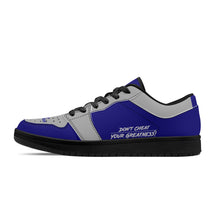 Load image into Gallery viewer, DCYG G4's Dark Blue &amp; Black,Black Sole Low-Top Leather Sneakers
