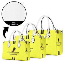 Load image into Gallery viewer, DCYG Black Red Bottoms &amp; Neon Yellow Multiple Sizes Upgraded Luxury Women PU Leather Handbag
