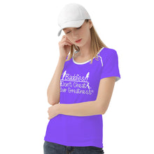 Load image into Gallery viewer, DCYG 24SX Baddies White Logo &amp; Purple  Women's All-Over Print T shirt
