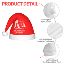 Load image into Gallery viewer, Veterans Adult Plush Christmas Hat
