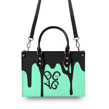 Load image into Gallery viewer, DRIP Black &amp; Mint Green Multiple Sizes Upgraded Luxury Women PU Leather Handbag
