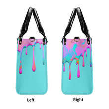 Load image into Gallery viewer, DRIP Pink,Turquoise &amp; Turquoise Multiple Sizes Upgraded Luxury Women PU Leather Handbag
