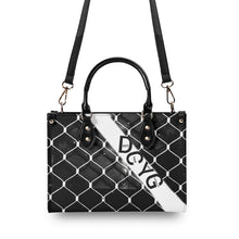 Load image into Gallery viewer, 45 Dgr Black Logo &amp; Black Screen Multiple Sizes Upgraded Luxury Women PU Leather Handbag
