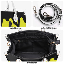 Load image into Gallery viewer, DRIP SF Black Logo &amp; Yellow Multiple Sizes Upgraded Luxury Women PU Leather Handbag

