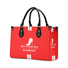 Load image into Gallery viewer, DCYG White Red Bottoms &amp; Red Multiple Sizes Upgraded Luxury Women PU Leather Handbag
