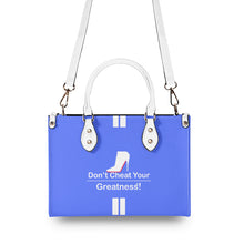 Load image into Gallery viewer, DCYG White Red Bottoms &amp; Royal Blue Multiple Sizes Upgraded Luxury Women PU Leather Handbag
