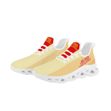Load image into Gallery viewer, DCYG Get Racks Yellow ,Orange  &amp; Red 2nd Edition B Flex Control Sneaker - White Mens/Womens sizes 5-14
