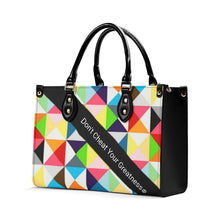Load image into Gallery viewer, 45dgr DCYG White Logo &amp; Green,Orange,Yellow &amp; Multiple Sizes Upgraded Luxury Women PU Leather Handbag
