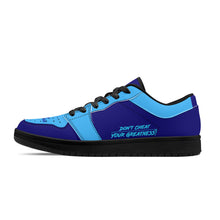 Load image into Gallery viewer, DCYG G4's  Dark  &amp; Light Blue ,Black Sole Low-Top Leather Sneakers
