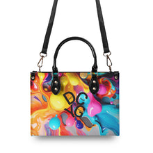 Load image into Gallery viewer, DCYG Black Logo &amp; Multi-Color Balloons Multiple Sizes Upgraded Luxury Women PU Leather Handbag
