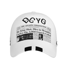 Load image into Gallery viewer, DCYG Black History Curved Brim Baseball Cap (AOP)
