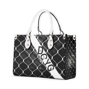 45 Dgr Black Logo & Black Screen Multiple Sizes Upgraded Luxury Women PU Leather Handbag