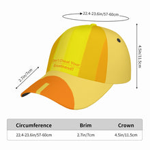 Load image into Gallery viewer, DCYG Orange &amp; Yellow S24 Curved Brim Baseball Cap (AOP)
