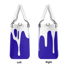 Load image into Gallery viewer, DRIP SF White Logo &amp; Purple Multiple Sizes Upgraded Luxury Women PU Leather Handbag
