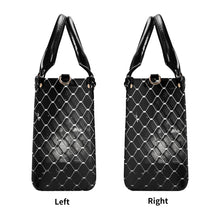 Load image into Gallery viewer, 45 Dgr Black Logo &amp; Black Screen Multiple Sizes Upgraded Luxury Women PU Leather Handbag
